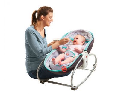 Tiny Love Lehátko 3v1 Rocker Napper šedo tyrkysové
