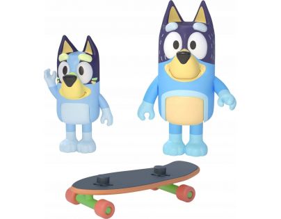 TM Toys Bluey figurky Bluey a Bandit na skateboardu