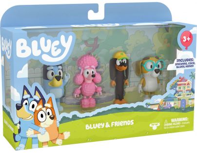 TM Toys Bluey figurky Přátelé 4 ks