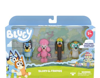 TM Toys Bluey figurky Přátelé 4 ks