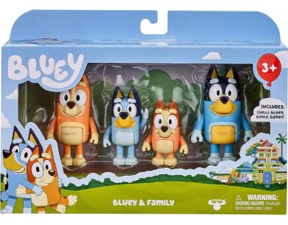 TM Toys Bluey 4 figurky rodina