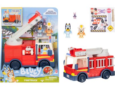 TM Toys Hasičské auto Bluey + 2 figurky