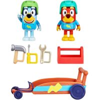 TM Toys Herní sada Bluey na cestách autíčko + figurky 3