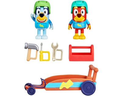 TM Toys Herní sada Bluey na cestách autíčko + figurky