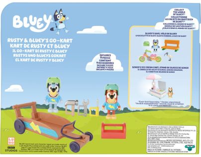 TM Toys Herní sada Bluey na cestách autíčko + figurky