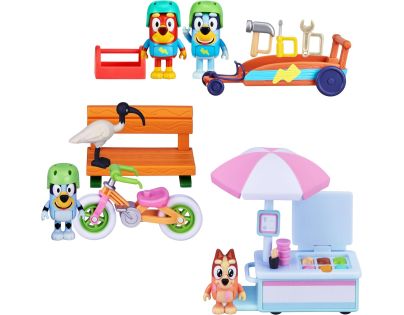 TM Toys Herní sada Bluey na cestách autíčko + figurky