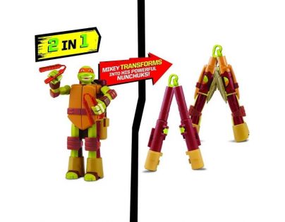 Playmates TMNT Želvy Ninja Transform to weapon Michelangelo