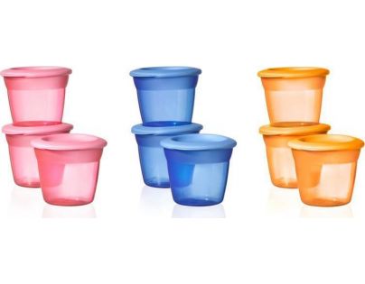 Tomme Tippee Kelímky s víčkem na jídlo 3 ks Basic