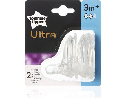 Tomme Tippee Náhradní savička Ultra střední průtok 3m+ 2ks