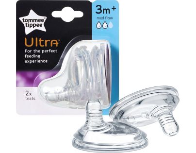 Tomme Tippee Náhradní savička Ultra střední průtok 3m+ 2ks