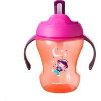 Tomme Tippee Netekoucí hrnek s brčkem Explora Easy Drink 230ml 6m+ oranžová kosmonautka Tomme Tippee Netekoucí hrnek s brčkem Explora Easy Drink 230ml 6m+ oranžová kosmonautka