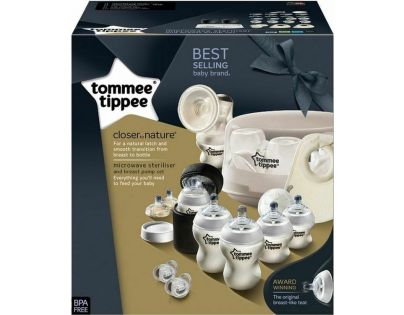 Tomme Tippee Sada kojeneckých lahviček C2N se sterilizátorem a odsávačkou