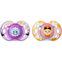 Tomme Tippee Šidítko C2N silikon Fun 2ks 6-18 m fialový a červený Tomme Tippee Šidítko C2N silikon Fun 2ks 6-18 m fialový a červený