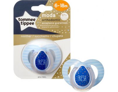 Tomme Tippee Šidítko C2N silikon Moda 6-18m modré