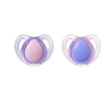Tomme Tippee Šidítko Cherry latex 2 ks 0-6m Basic fialovorůžové Tomme Tippee Šidítko Cherry latex 2 ks 0-6m Basic fialovorůžové