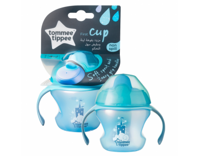 Tommee Tippee Explora Netekoucí hrnek First Cup 150ml 4m+ tyrkysová