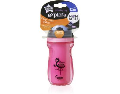Tommee Tippee Explora Netekoucí termohrnek New 260 ml Růžová