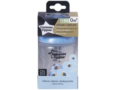 Tommee Tippee Kojenecká láhev C2N 0 m+ 260 ml Včelky