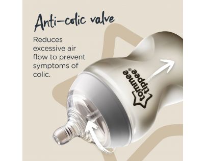 Tommee Tippee Kojenecká láhev C2N 2ks 260 ml 0m+ panda