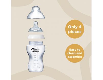 Tommee Tippee Kojenecká láhev C2N 2ks 260 ml 0m+ panda