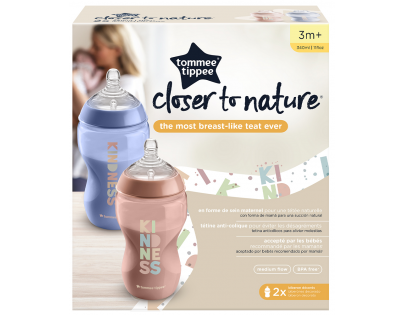 Tommee Tippee Kojenecká láhev C2N 2ks 340 ml 3m+