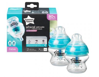 Tommee Tippee Kojenecká láhev C2N Anti-Colic 150 ml 2ks  0m+