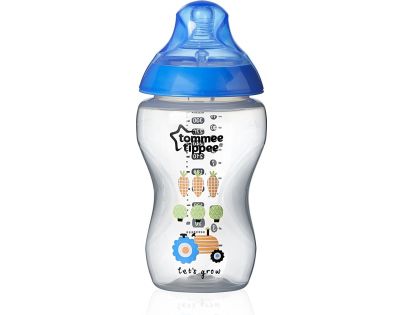 Tommee Tippee Kojenecká láhev C2N modrá 340 ml 3 m+ traktor