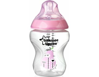 Tommee Tippee Kojenecká láhev C2N 260ml 0m+ růžová