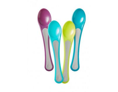 Tommee Tippee Lžičky na krmení široké od 6 měsíců 4 ks
