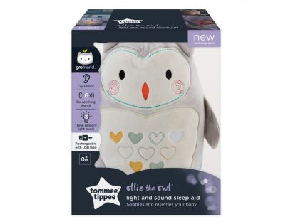 Tommee Tippee Noční světlo s hudbou Grofriend Ollie the Owl