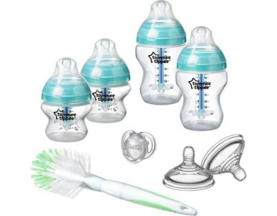 Tommee Tippee Sada kojeneckých lahviček C2N Anti-colic s kartáčem 422609TT