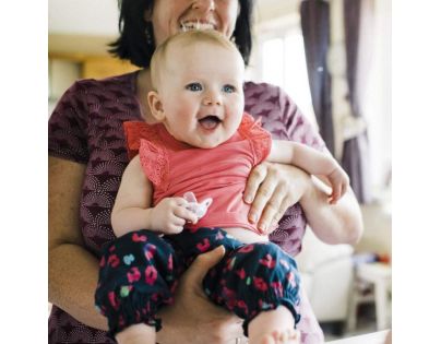 Tommee Tippee Šidítko C2N silikon Moda 2 ks růžové motýlek