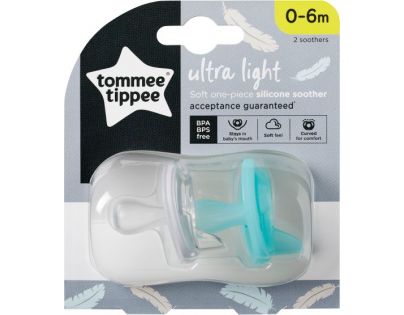 Tommee Tippee Šidítko silikon Ultra-light 2 ks