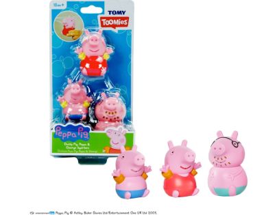 Toomies Prasátko Peppa Pig, tatínek a Tom stříkající hračky do vody - Poškozený obal