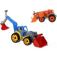 Traktor modrý se 2 lžícemi 2