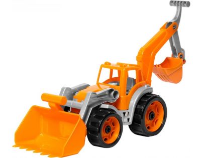 Traktor oranžový se 2 lžícemi