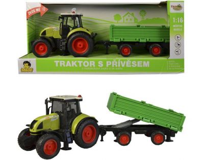 Traktor s vlečkou na setrvačník - Poškozený obal