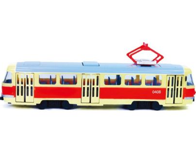 Rappa Tramvaj hlásící zastávky česky s funkčními dveřmi 28 cm