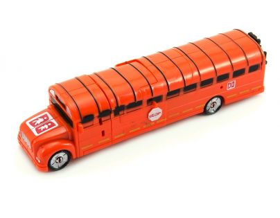 Transformer autobus a robot oranžový
