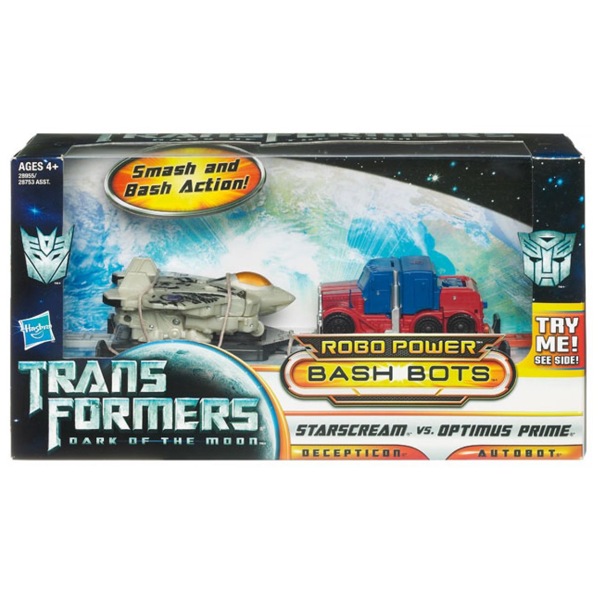 Hasbro 28955_28753 - Transformers  Bash Bots - Hrací set Starscream vs. Optimus Prime