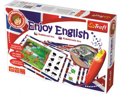 Trefl Malý objevitel Enjoy English sada s magickým perem