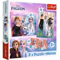 Trefl Puzzle Disney Princezny 2v1 + pexeso