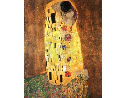 Puzzle Gustav Klimt Polibek 1000d