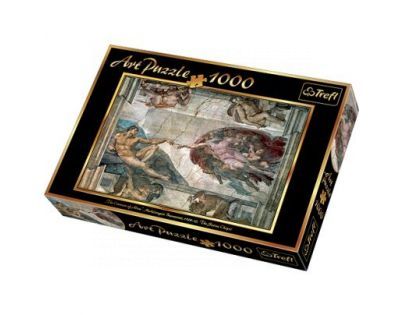Trefl Puzzle Michelangelo Stvoření Adama 1000 dílků