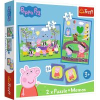 Trefl Puzzle Prasátko Peppa 2v1 + pexeso