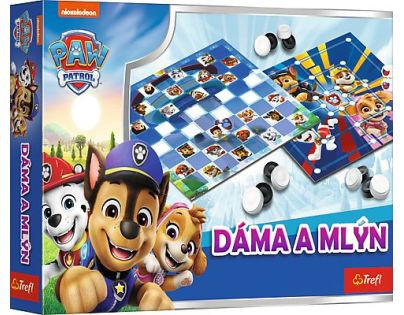 Trefl Společenská Hra Dáma & Mlýn Tlapková patrola