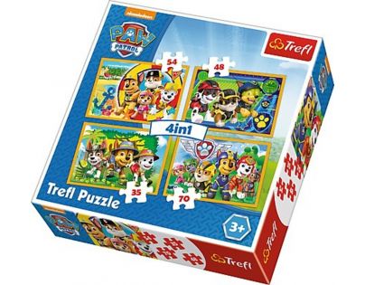 Trefl Puzzle 4 v 1 Tlapková Patrola 207 dílků
