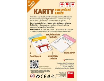 TRÉNINK PAMĚTI: KARTY PRO CVIČENÍ PAMĚTI Naučná hra