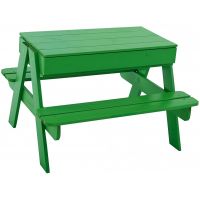 Trigano Dřevěný stoleček s lavicemi a úložným prostorem 2
