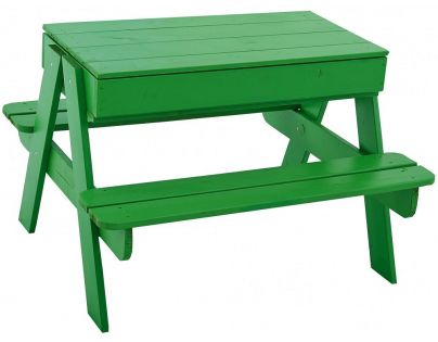Trigano Dřevěný stoleček s lavicemi a úložným prostorem